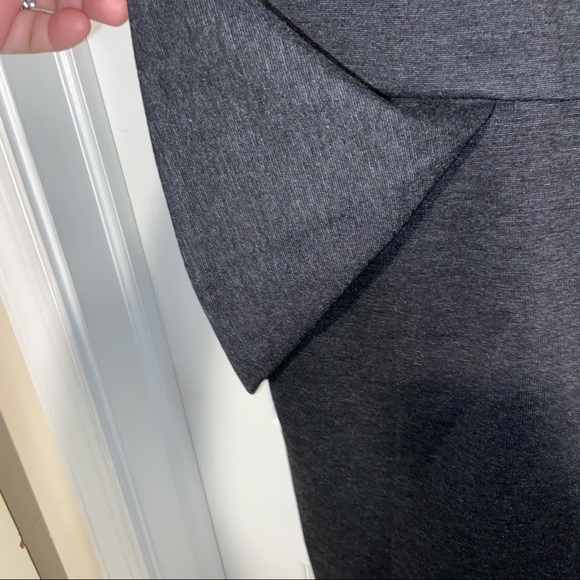 NWT MICHAEL Michael Kors sleeveless peplum gray dress size 12 - Picture 6 of 8